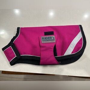 NWOT - dog blanket Size XXS - leg straps- med weight pink and black